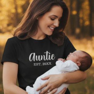 Tante Heeft Modern Schrift Zwart T-shirt