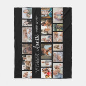 Tante-herdenking 18 foto-collage fleece deken (Voorkant)