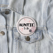 Tante houdt van te zijn ronde button 7,6 cm (In situ)