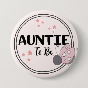Tante houdt van te zijn ronde button 7,6 cm