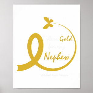 Tante Ik Draag Goud Voor Mijn Neefje Kinderkanker  Poster