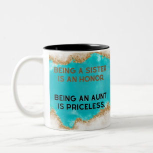 Tante is onbetaalbaar tweekleurige koffiemok