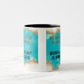 Tante is onbetaalbaar tweekleurige koffiemok (Center)