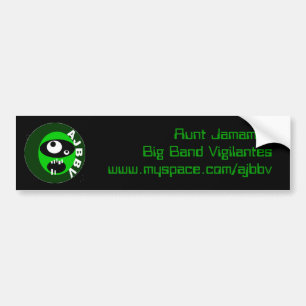 tante jamamas groot bandwaakhond bumpersticker