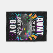 Tante jongen die videospel speelt fleece deken (Voorkant (Horizontaal))