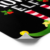 Tante Kerst Elf Bijpassende Pyjama Kerstfeest  Poster (Hoek)
