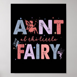 Tante Kleine Fee Eerste Verjaardag Illustratie Poster