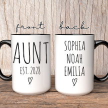 Tante koffiemok | Op maat gemaakte coole verjaarda