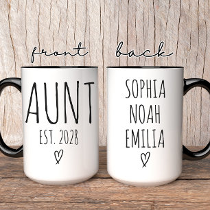 Tante koffiemok Op maat gemaakte coole verjaarda Mok