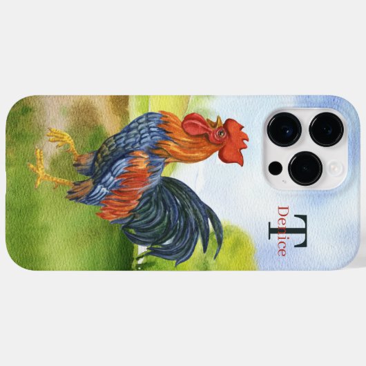 Tante landroker voegt monogram toe Case-Mate iPhone case (Achterkant (horizontaal))