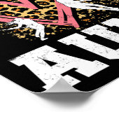 Tante Leopard Hart Bijpassende Familie Poster (Hoek)