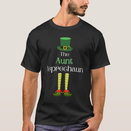 Tante Leprechaun Matching Family Group St. Patrick T-shirt (Voorkant)