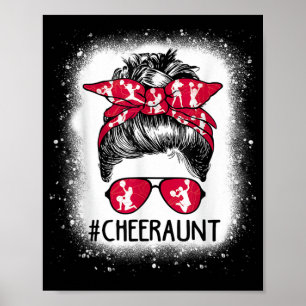 Tante Leven Messy Bun Cheerleader Gebleekte Moeder Poster
