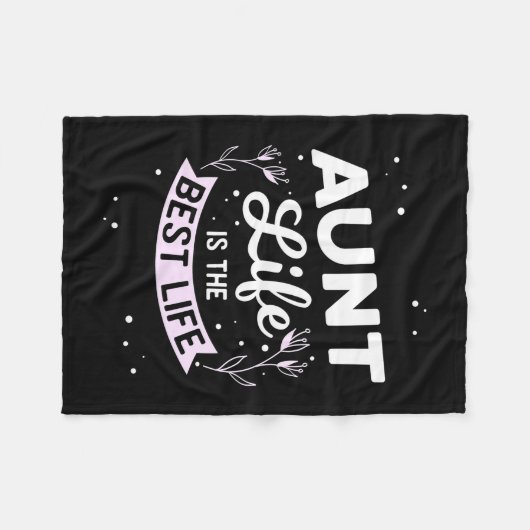 Tante levens is het beste leven fleece deken (Voorkant (Horizontaal))