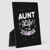 Tante levens is het beste leven fotoplaat (Zijkant)