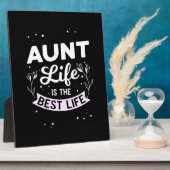 Tante levens is het beste leven fotoplaat (Zijkant)