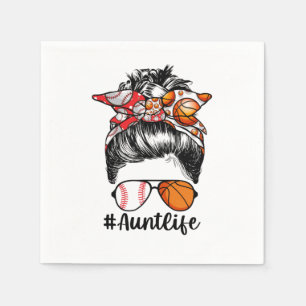 Tante Life Baseball Basketball Tunt Bun Servet