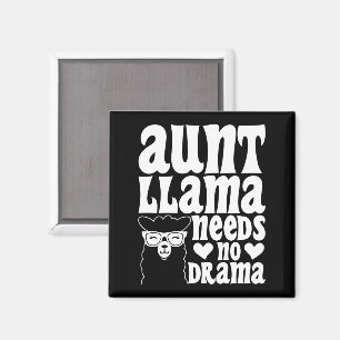 Tante Llama heeft geen drama tante verjaardag grap Magneet