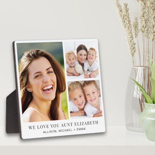 Tante Love You 3 Fotocollage Fotoplaat