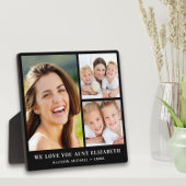 Tante Love You 3 Photo Collage Zwart Fotoplaat