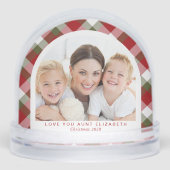 Tante Love You Arch Foto Kerst Sneeuwbol (Voorkant)