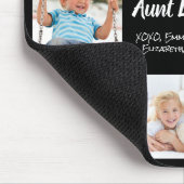 Tante Love You Fotocollage Zwart Muismat (Hoek)