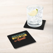 Tante Lover | Retro Geweldige zoals mijn tante Kartonnen Onderzetters (Insitu)