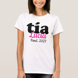 Tante Lucia Fonds. 2027,Persoonlijk Grappig Tante T-shirt