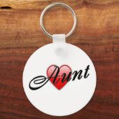 Tante met hartfoto sleutelhanger (Voorkant)