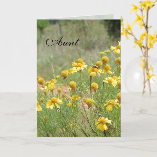 Tante Moederdag Kaart van Janz (Gele Bloem)