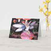 Tante Moederdag Kaart - Woodland Butterfly Fairy (Gele Bloem)