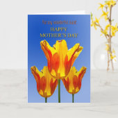 Tante Moederdag, tulpen vol zon Kaart (Gele Bloem)