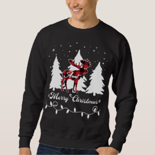 Tante Moose Buffalo Rode Geruite Kerst Overeenkome Trui