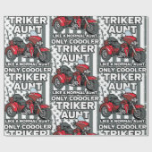 Tante motorrijwiel cadeaupapier (Vlak)