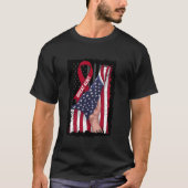 Tante Multiple Myeloma Awareness Ribbon Ameri T-shirt (Voorkant)