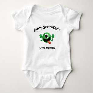 tante Newborn Little Monster Niece Nephew Romper