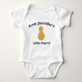 tante Newborn Niece Nephew Little Peanut Romper (Voorkant)