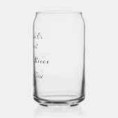 Tante & nichtje citaat – naast elkaar of mijlenver blikvorm glas (Rechts)