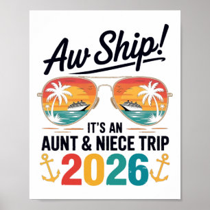 Tante Niece Cruise Reis 2026 Zomer Vakantie Matchi Poster