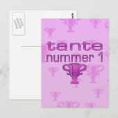 Tante Nummer 1 Briefkaart (Voorkant / Achterkant)