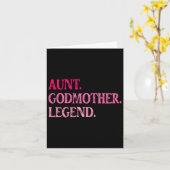 Tante Oermoeder Legend Funny Tante Moeders Kaart (Gele Bloem)