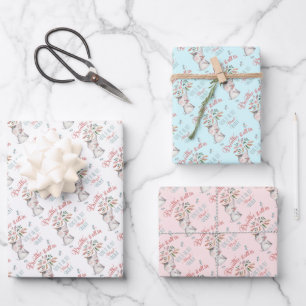 Tante-olifant en Dragonfly-cadeau zonder zegen Inpakpapier Vel