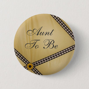 Tante om een bundel bijen te zijn ronde button 5,7 cm