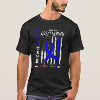 Tante oom Blue voor mijn grote Nephew autisme Awar T-shirt