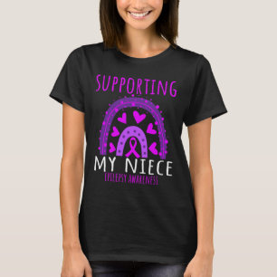 Tante Oom Mannen Vrouwen Paarse nicht Ondersteunin T-shirt