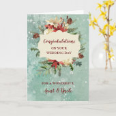 Tante & Oom trouwdag gefeliciteerd Kaart (Gele Bloem)