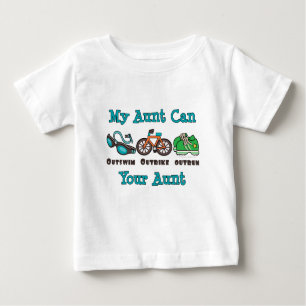 Tante Outswm Outbike Outrun Triathlon Baby T shirt