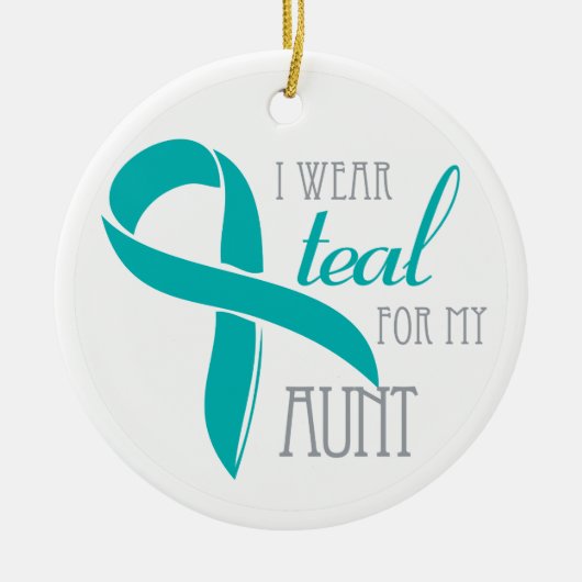 Tante - Ovarian Cancer Ornament (Voorkant)