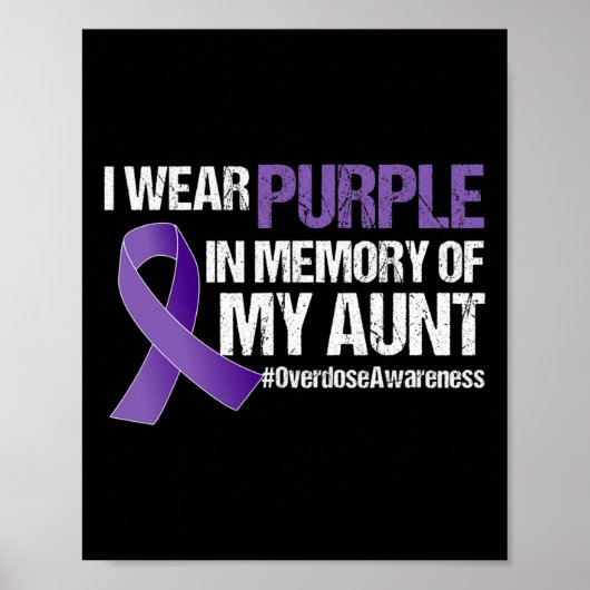Tante Overdose Awareness Memory Poster (Voorkant)