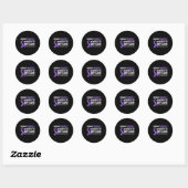 Tante Overdose Awareness Memory Ronde Sticker (Vel)